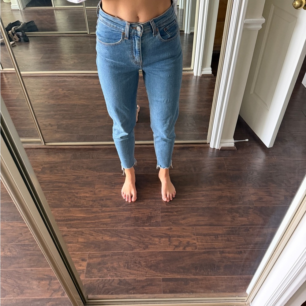Levi's Light Blue Ankle Jeans